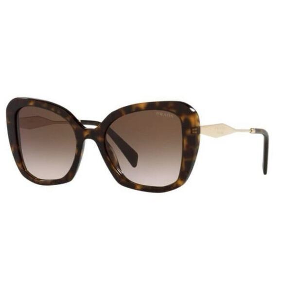 PRADA SPR 03Y Tortoise/Brown Shaded 2AU-6S1 Sunglasses - Picture 1 of 13